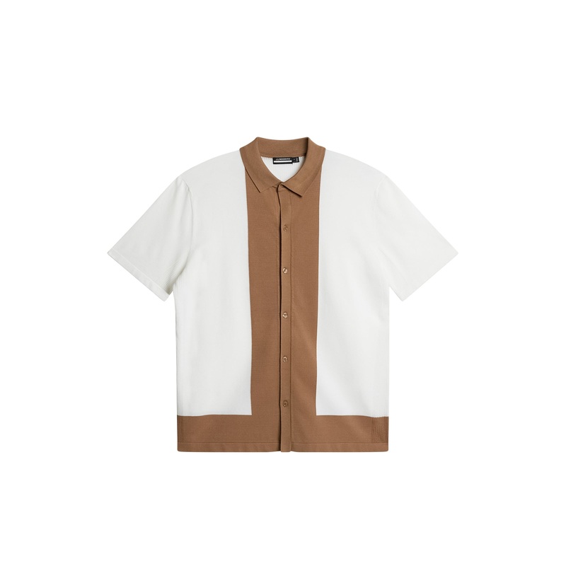 Rue Knitted Polo Shirt / White White L