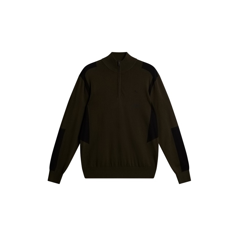 Kendrick Knitted Zip Sweater / Forest Green Forest Green L