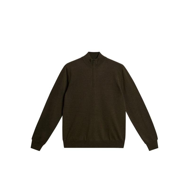 Kiyan Quarter Zip Sweater / Forest Green Forest Green L