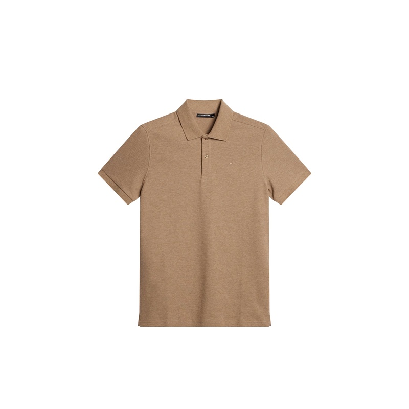 Troy Polo Shirt Seasonal Pique / Tiger Brown Melange Tiger Brown Melange L