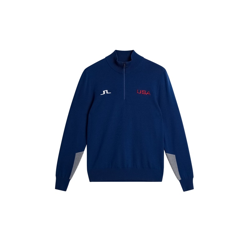 Nathaniel Half Zip Sweater / Estate Blue Estate Blue L
