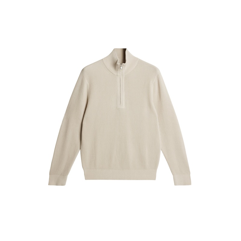 Alex Half Zip Knitted Sweater / Moonbeam Moonbeam L