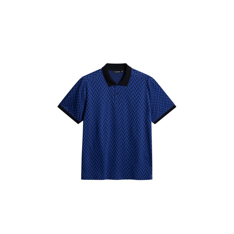 Devon Jacquard Polo / Bridge Stack Blue Bridge Stack Blue L