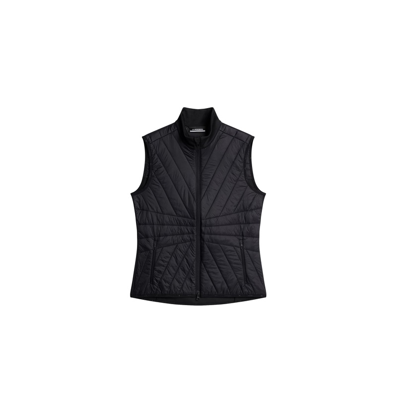 Holma Quilt Hybrid Vest / Black Black L