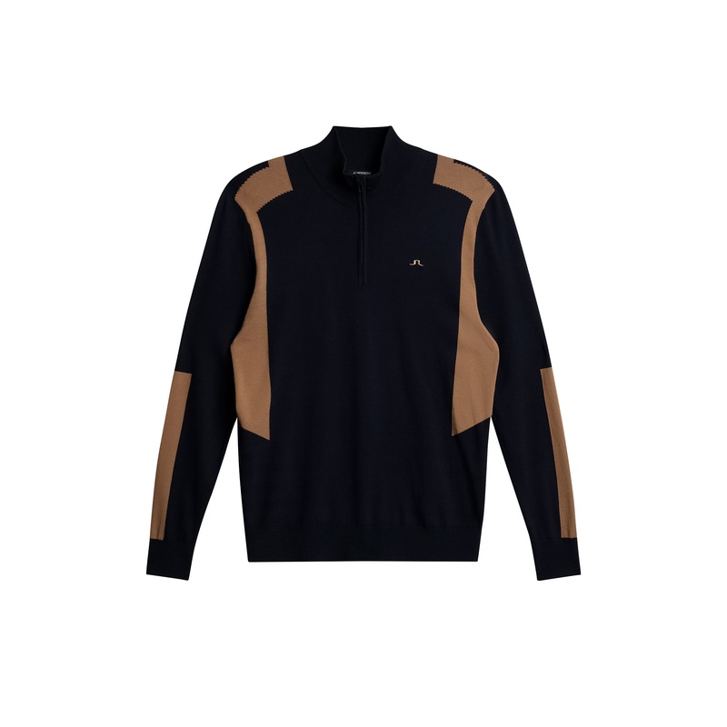Kendrick Knitted Zip Sweater / Tigers Eye Tigers Eye L