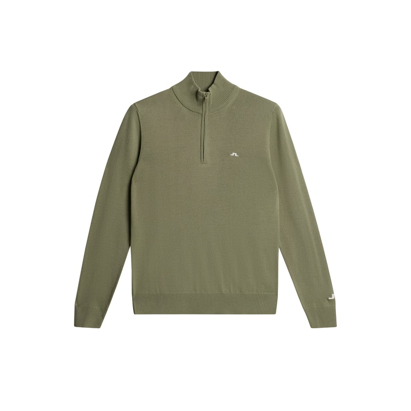 Kian Zipped Sweater / Oil Green Oil Green L