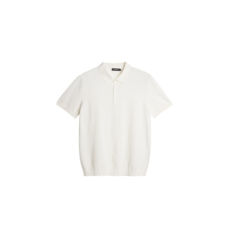 Ridge Knitted Polo / White White L
