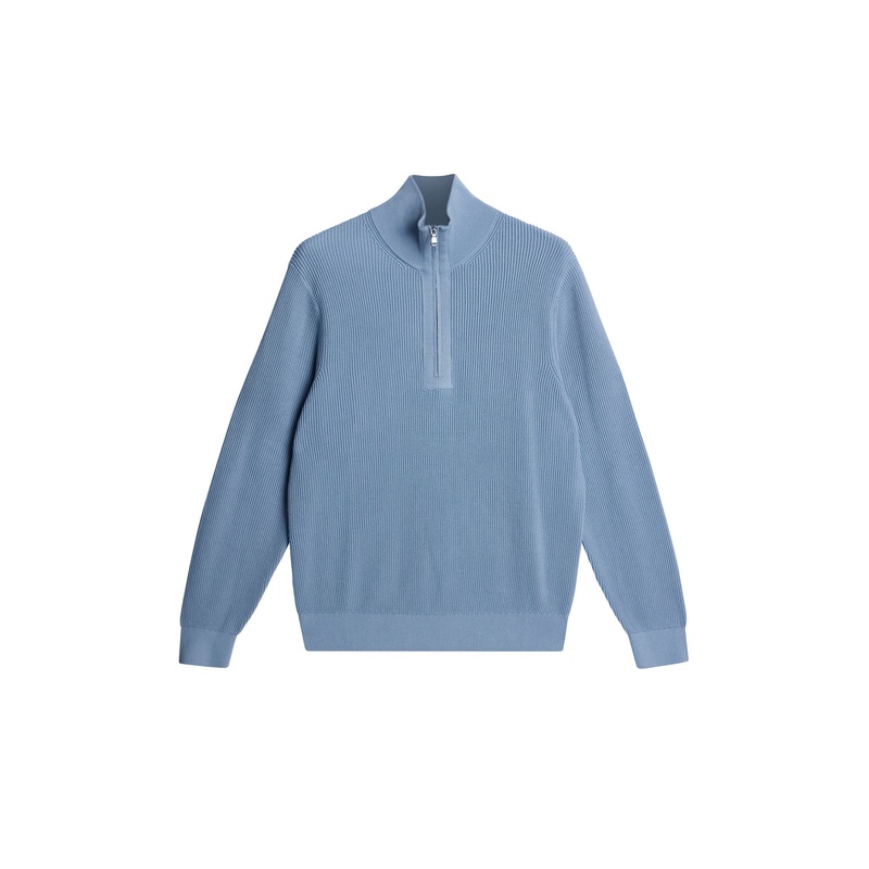 Alex Half Zip Knitted Sweater / Rain Washed Rain Washed L