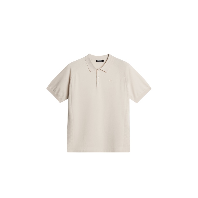 Martines Knitted Polo Shirt / Moonbeam Moonbeam L