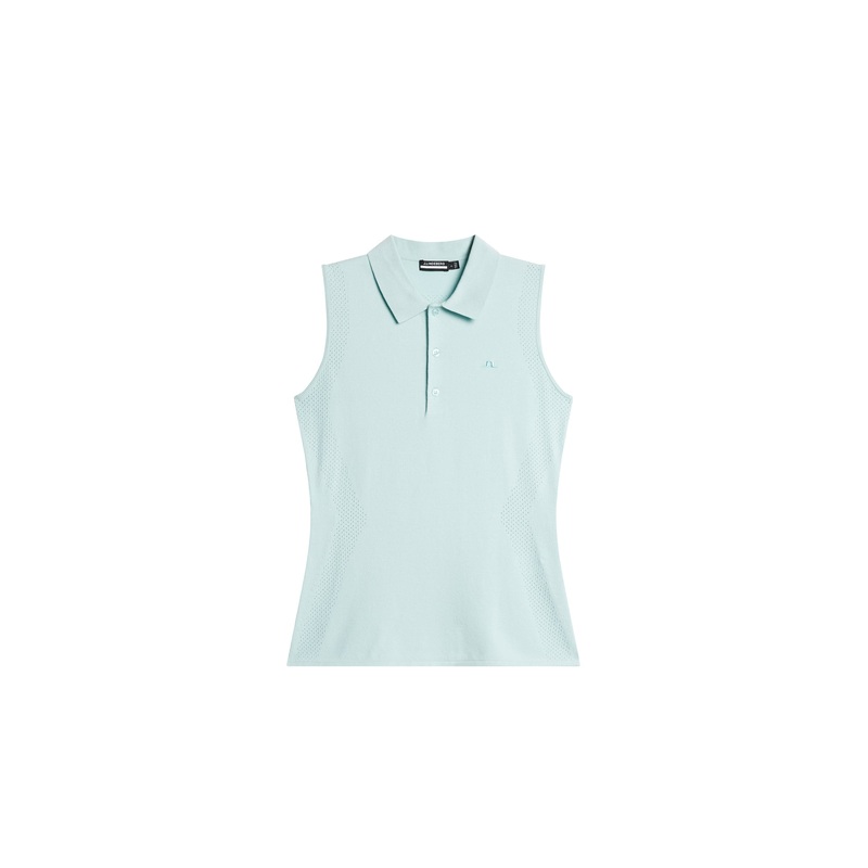 Tanja Sleeveless Polo Shirt / Winter Sky Winter Sky L
