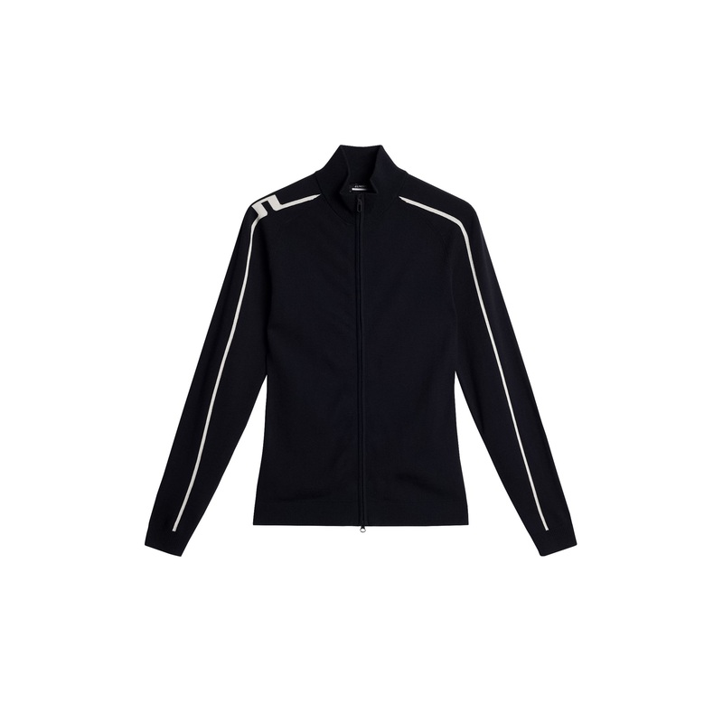 Aubree Knitted Zip Sweater / JL Navy JL Navy L