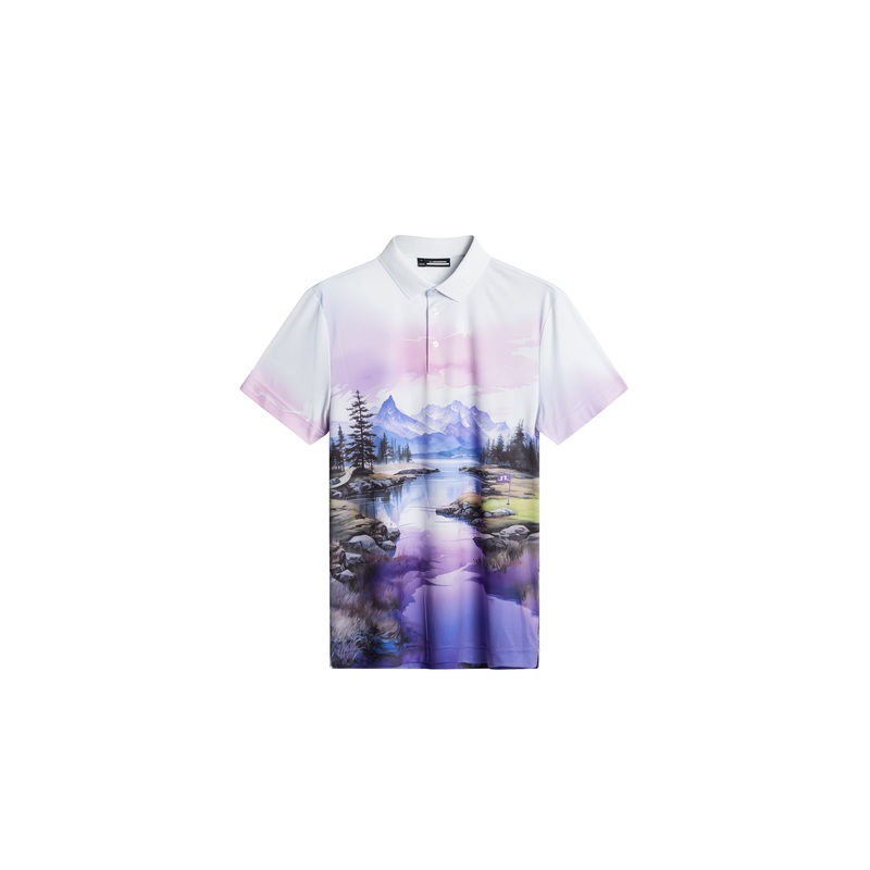 Samuel Polo / Landscape Watercolor purple L Landscape Watercolor purple L L