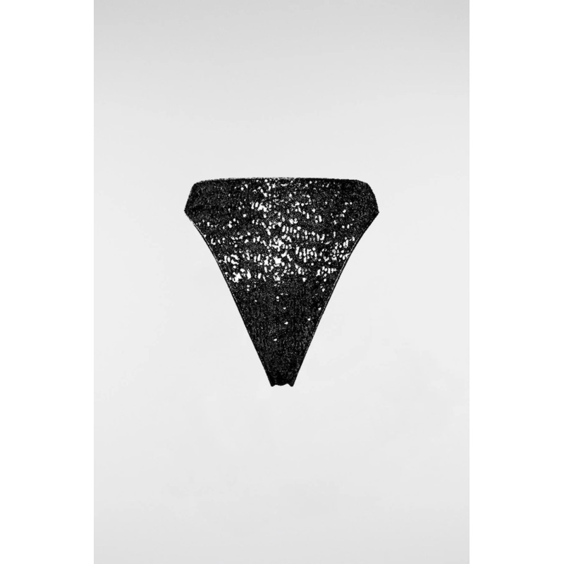 Paillettes 90’s Slip Black S