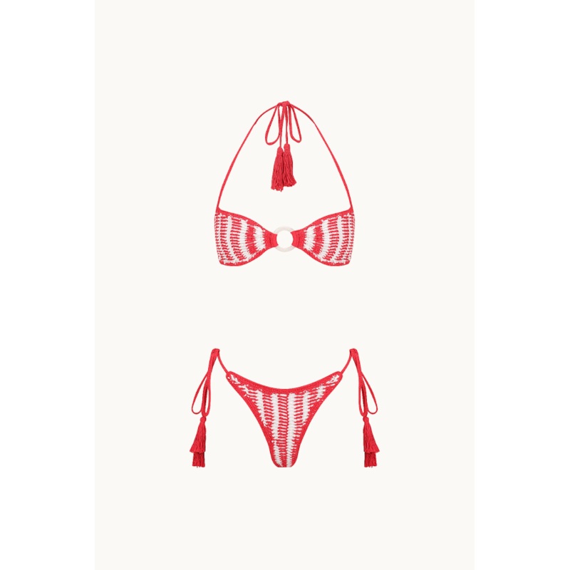 Acai Crochet Kini Set Cherry XS