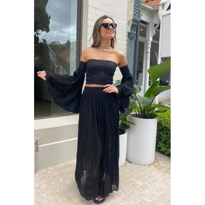 Calypso Skirt Black/Gold O/S