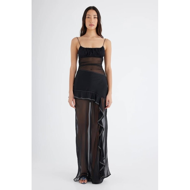 Delilah Maxi Dress Black 4