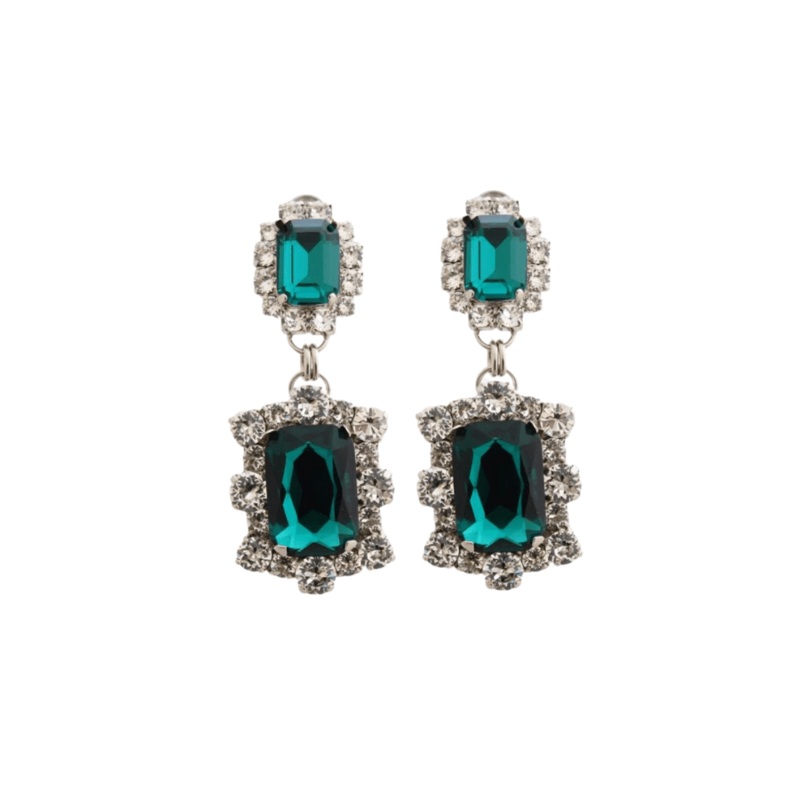 Dynasty Angelina Emerald Earrings O/S