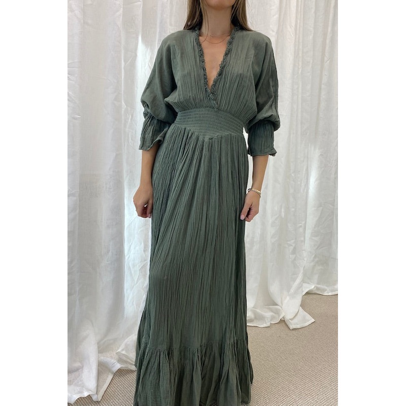 Eleni Dress Khaki O/S