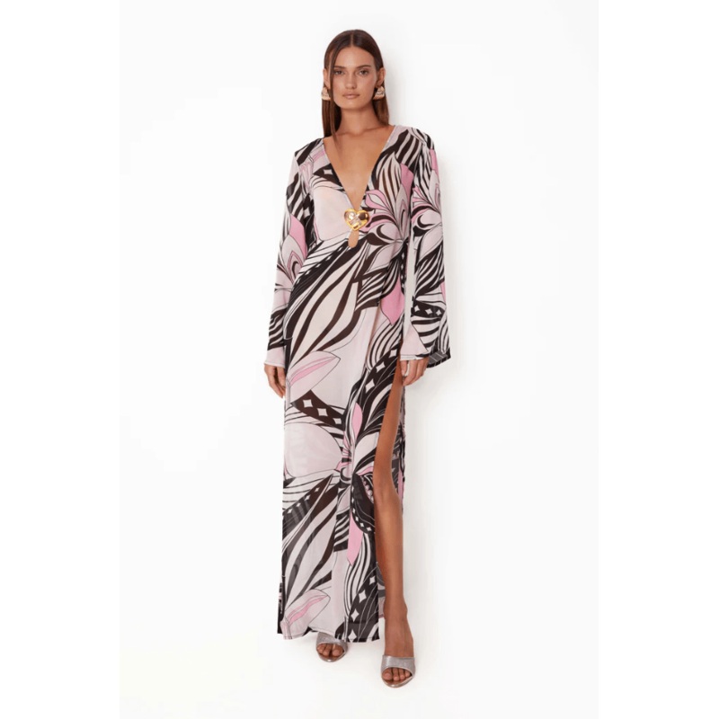 Hotline Heart Maxi Dress Allegro XS