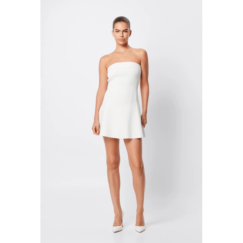 Monaco Mini Dress White 6