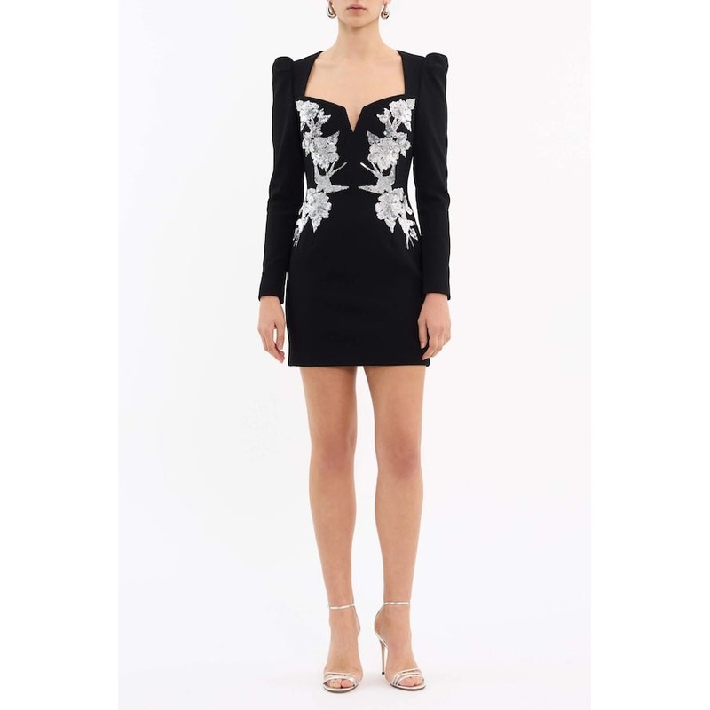 Monroe Long Sleeve Mini Black 4