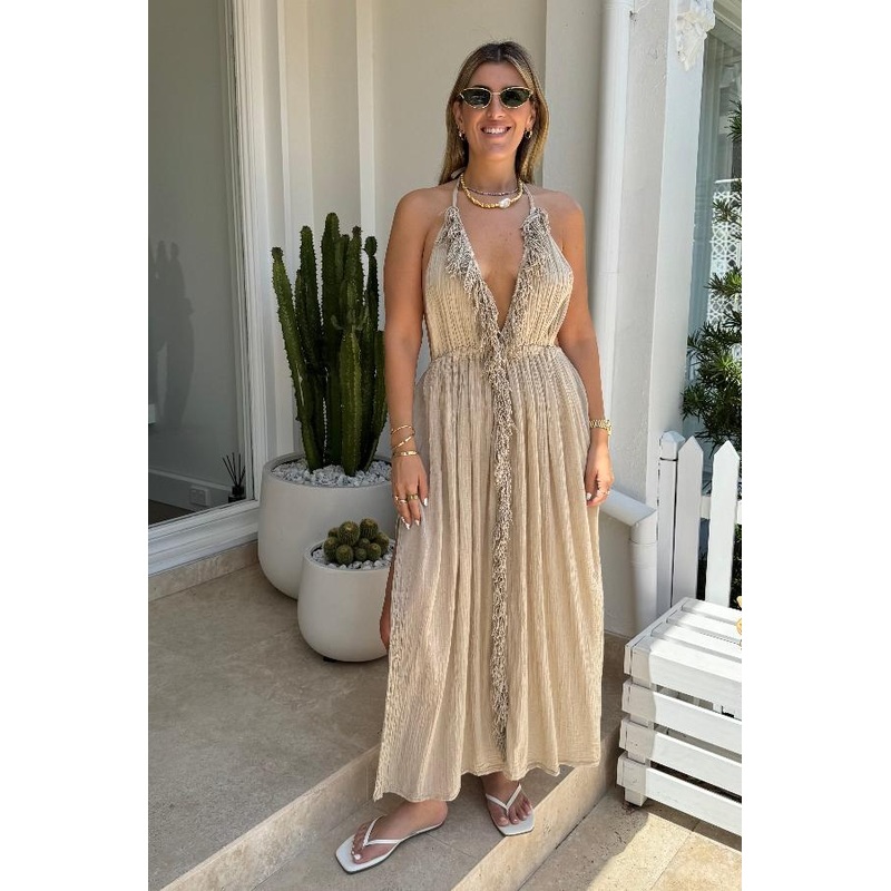 NEW Artemis Dress Sand O/S