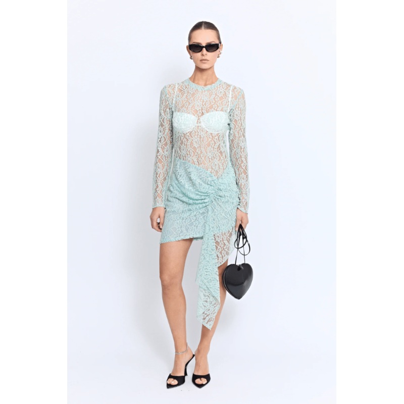 Vero Lace Dress Mint XXS