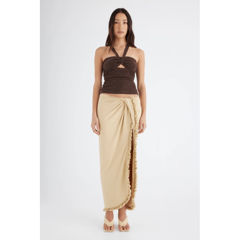 Bernie Fringe Skirt Butter 4