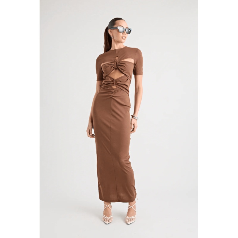 Florence Dress Chocolate XXS