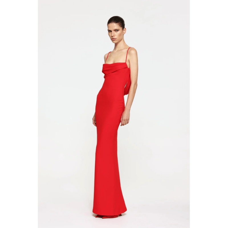 Havilland Gown Cherry Red XS