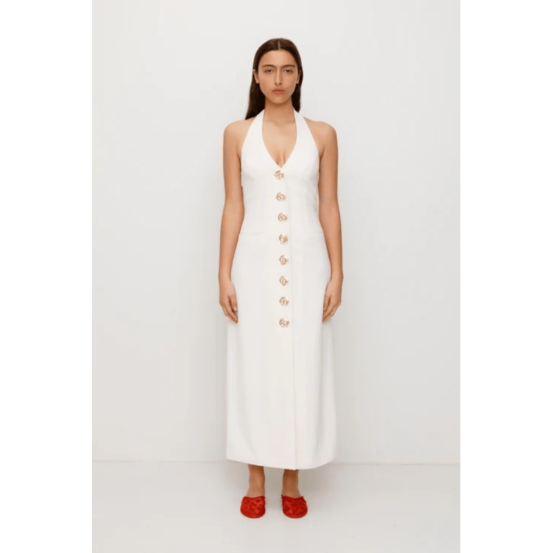 Irida Maxi Dress Ivory XS