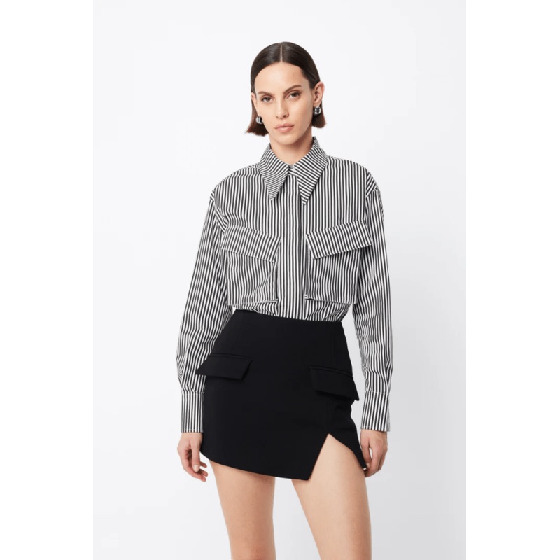 Tudor Shirt Black/White Stripe 6