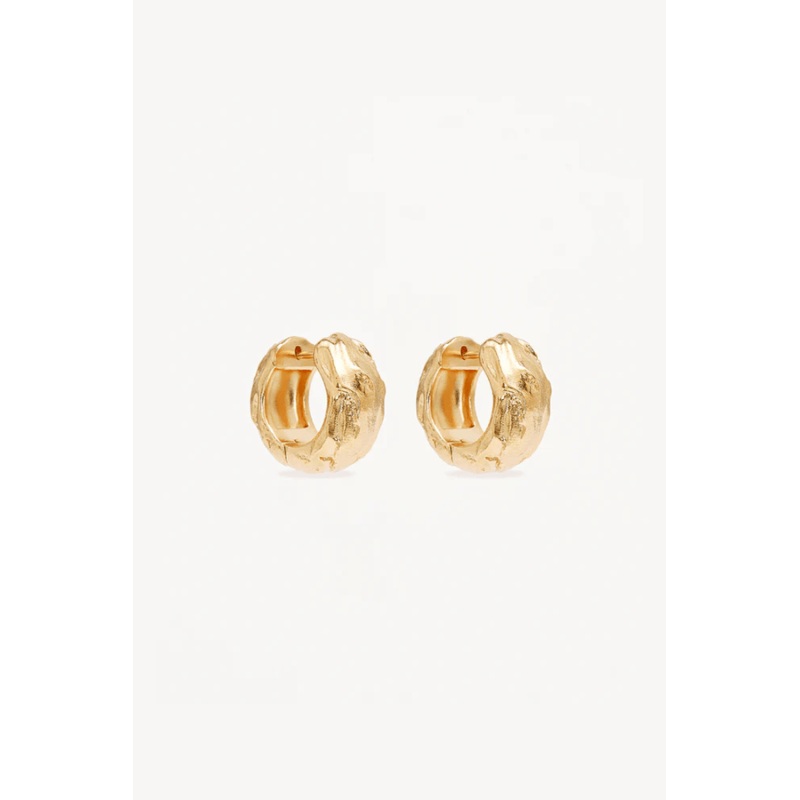 18k Gold Plated Drift Hoops O/S