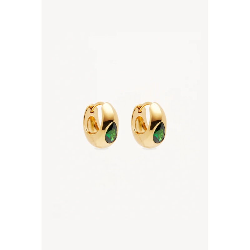 18k Gold Vermeil Magnetic Hoops O/S