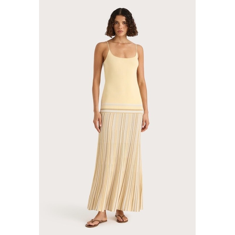 Citara Maxi Dress Butter Stripe 6