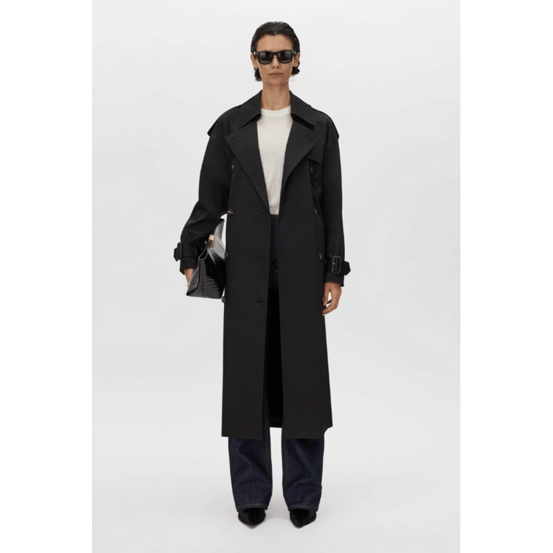 Evans Trench Coat Black XXS