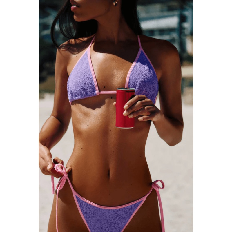 Gina Bikini Contrast Lilac/Bubblegum O/S