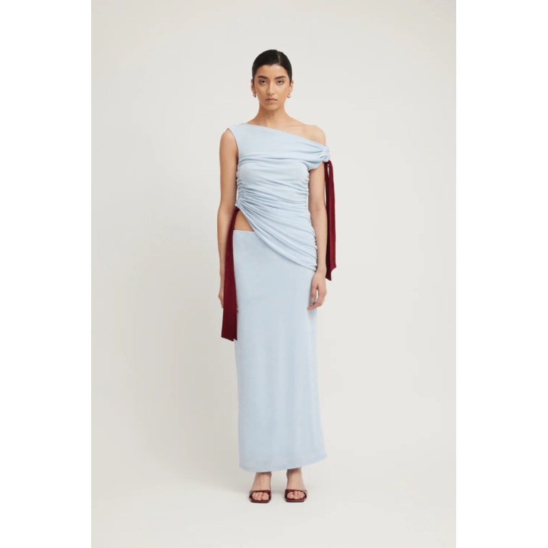 Kalilah Dress Sky/Merlot XS