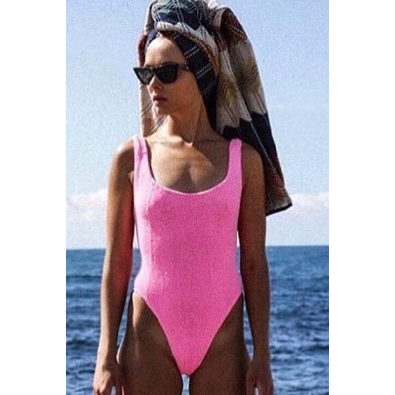 Square Neck Swim Bubblegum O/S