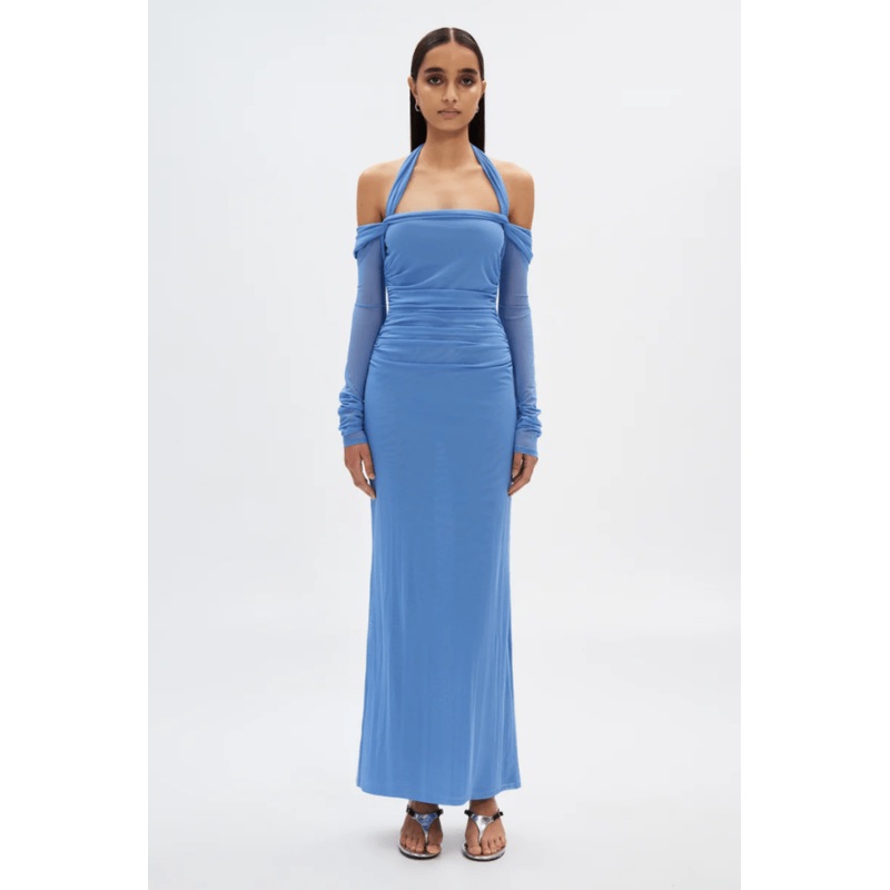 The ‘Sonnet’ Mesh Dress Cornflower Blue XS