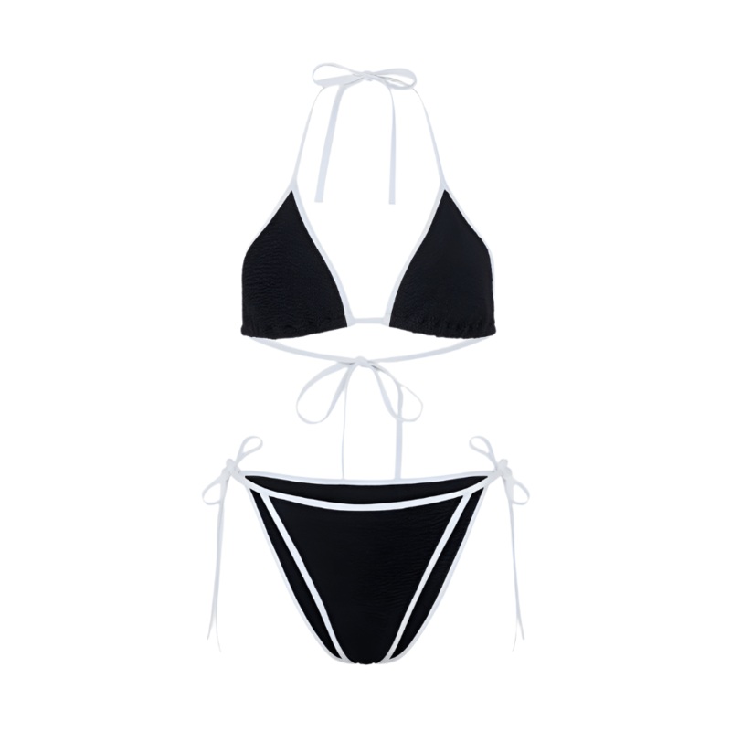 Gina Bikini Contrast Black/White O/S