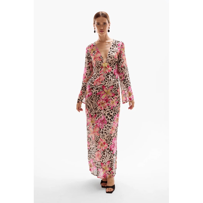 Hotline Orchid Maxi Dress Safaria XS
