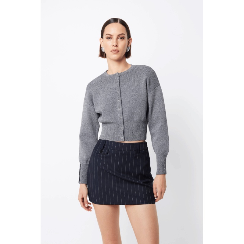 Manhattan Cardigan Pale Gray 6