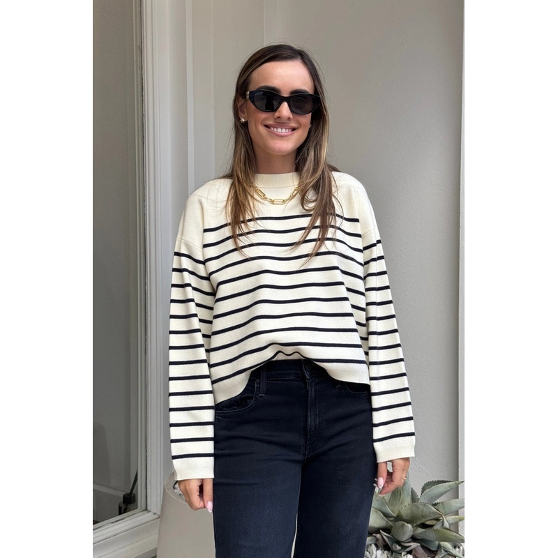 Marta Sweater Navy Breton XS