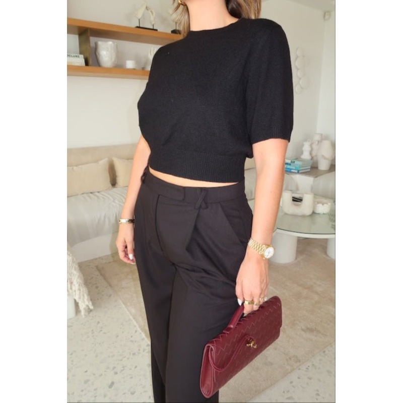 Niamh Knit Top Black XS