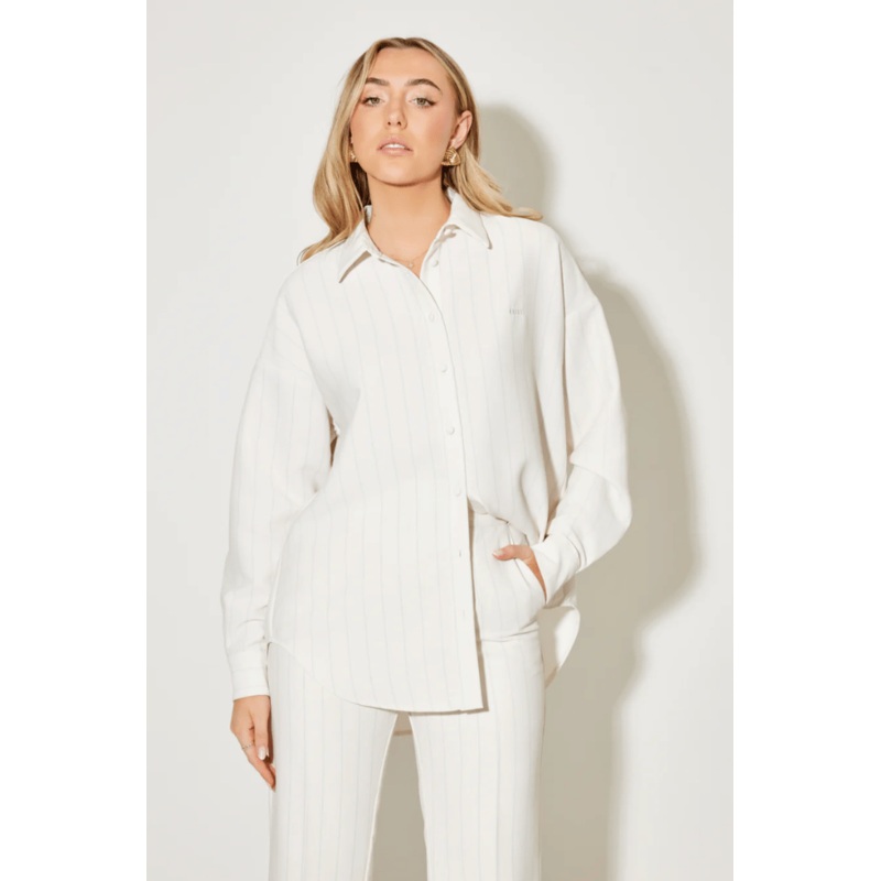 The Ultimate Muse Pin Stripe Shirt Oat XXS/XS