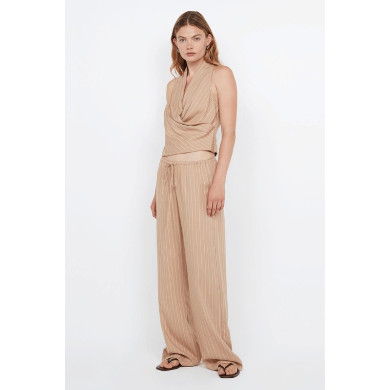 Almeria Pant Camel Stripe 6