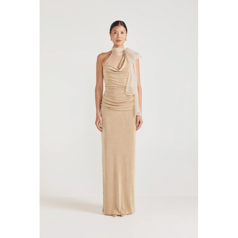 Antionette Dress Champagne Beige XS