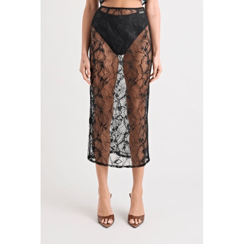 Astrid Lace Skirt Black XXS