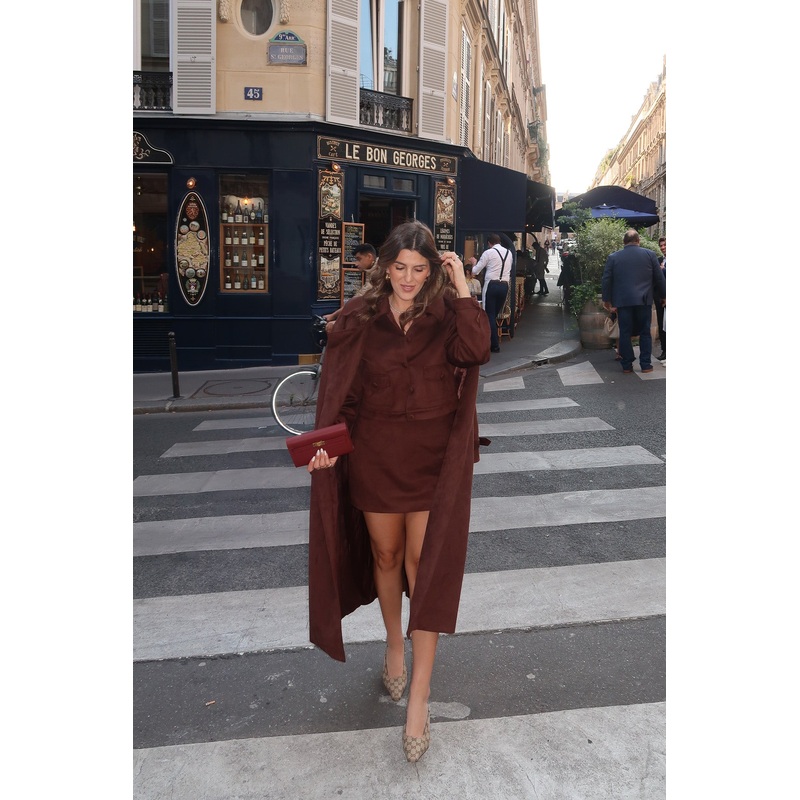Dani Trench Coat Chocolate XXS
